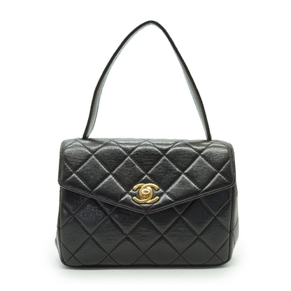 Vintage Mini Flap Matelasse Lambskin Top Handle Bag