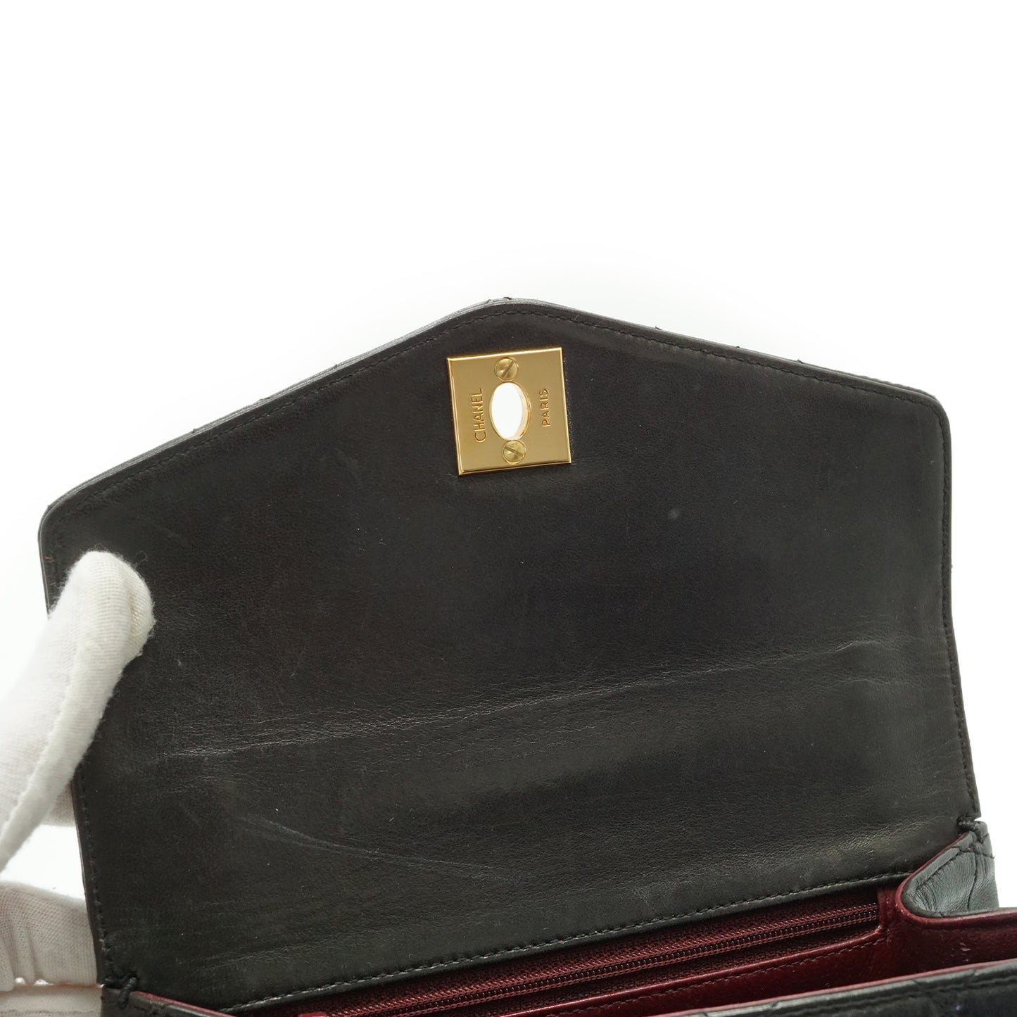 Vintage Mini Flap Matelasse Lambskin Top Handle Bag