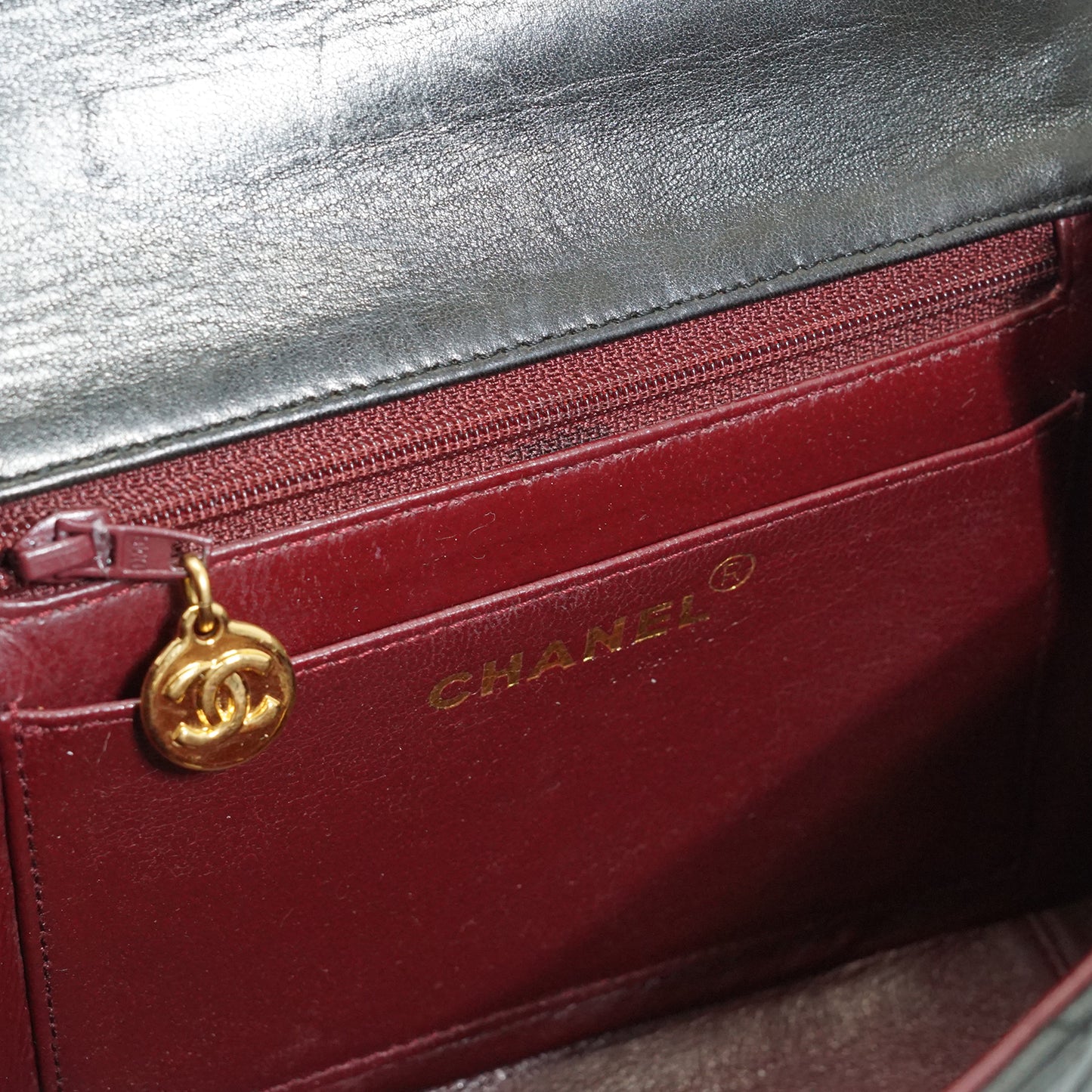 Vintage Mini Flap Matelasse Lambskin Top Handle Bag