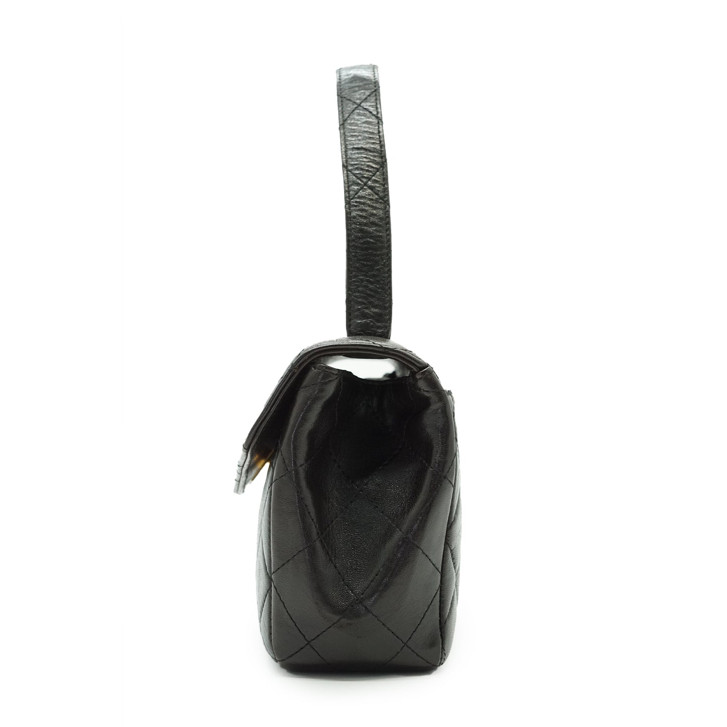 Vintage Mini Flap Matelasse Lambskin Top Handle Bag