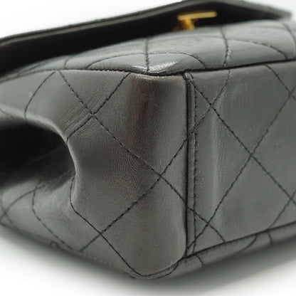 Vintage Mini Flap Matelasse Lambskin Top Handle Bag