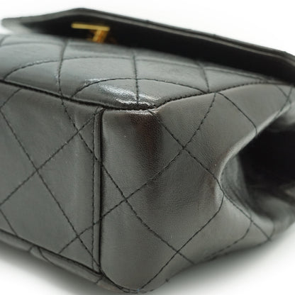 Vintage Mini Flap Matelasse Lambskin Top Handle Bag