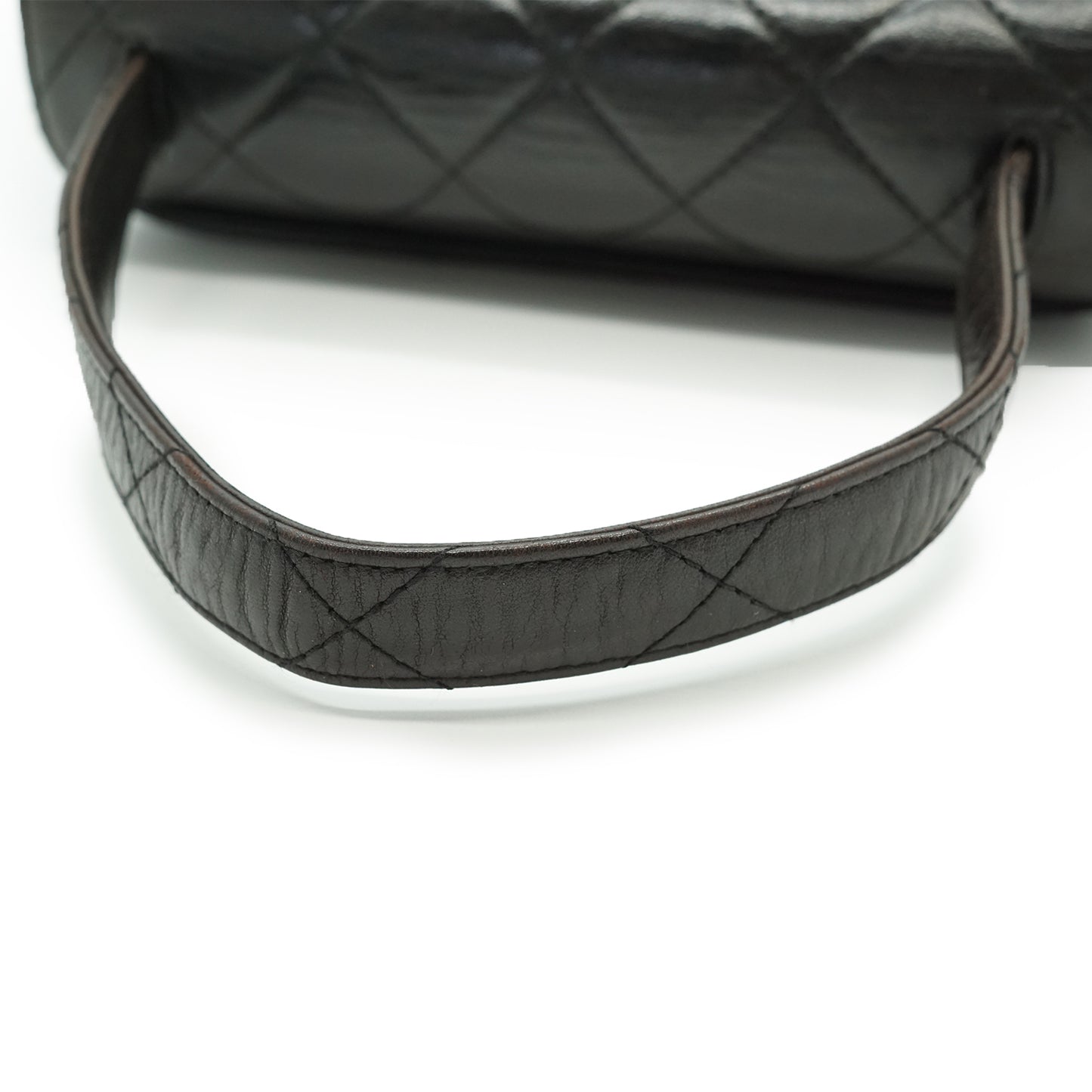 Vintage Mini Flap Matelasse Lambskin Top Handle Bag