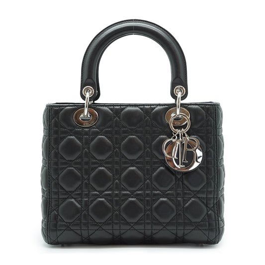 Lady Dior Matelasse Cannage Lambskin Medium