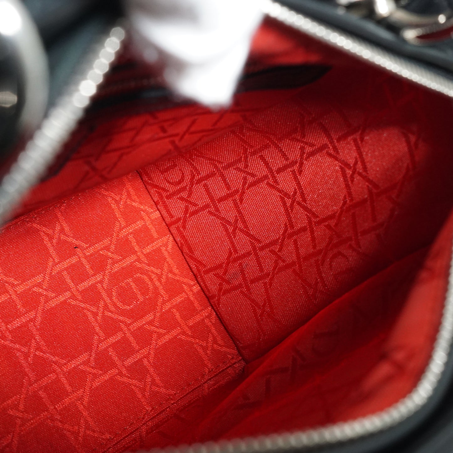 Lady Dior Matelasse Cannage Lambskin Medium