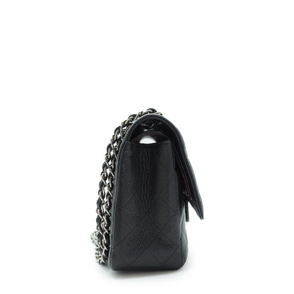 Caviar Matelasse Classic Jumbo 30 Double Flap Chain Shoulder Bag Silver Hardware