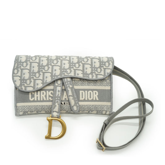 Oblique Jacquard Saddle Pochette Waist Bag