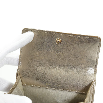 CC Metallic Gold Compact Flap Wallet
