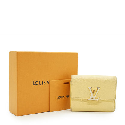 Capucines XS Sun Beam Taurillon Leather Trifold Wallet JP Limited Edition