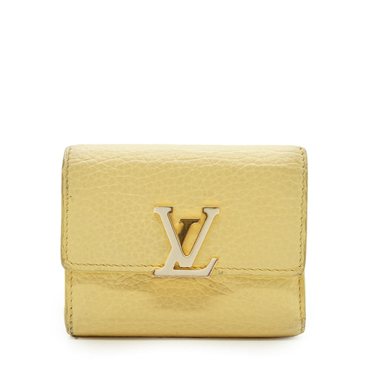 Capucines XS Sun Beam Taurillon Leather Trifold Wallet JP Limited Edition