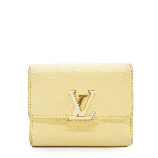 Capucines XS Sun Beam Taurillon Leather Trifold Wallet JP Limited Edition