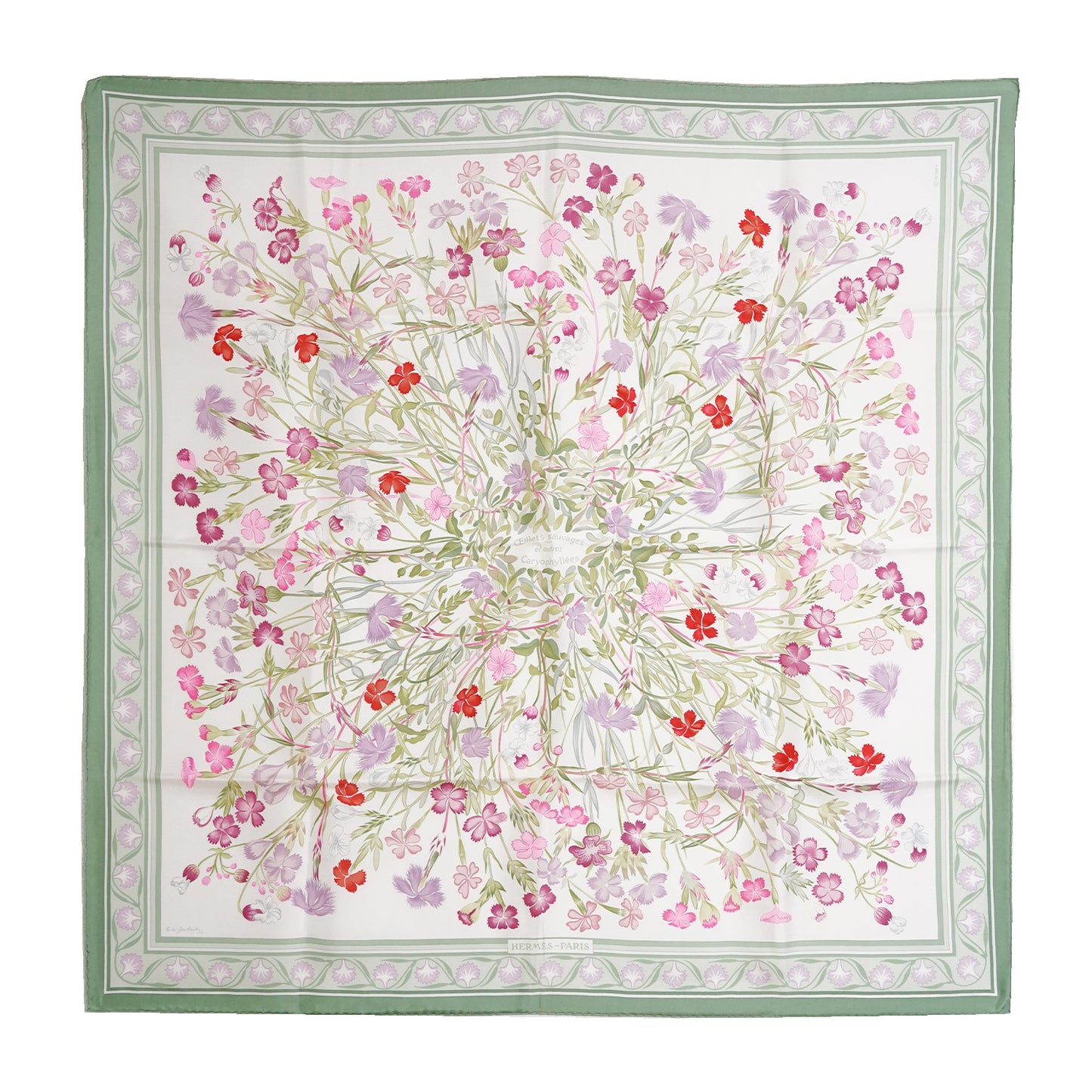 Oeillets Sauvages et autres Caryophyllees Silk Carre 90