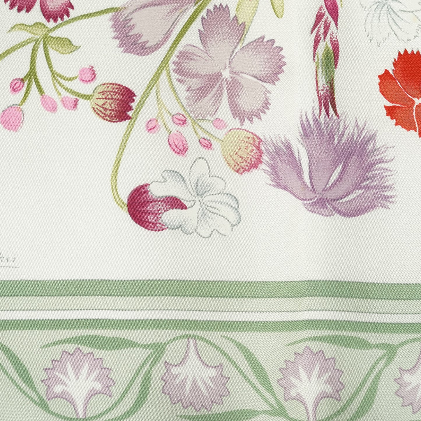 Oeillets Sauvages et autres Caryophyllees Silk Carre 90