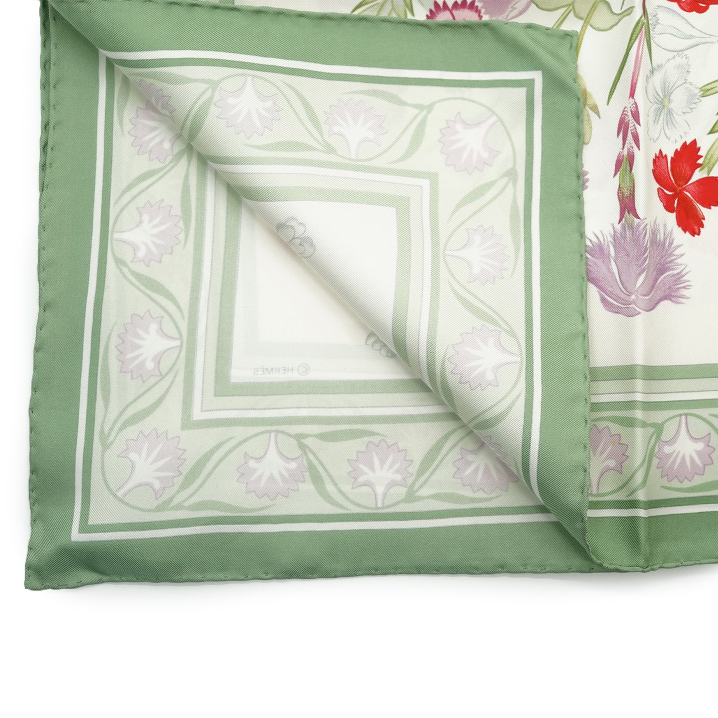 Oeillets Sauvages et autres Caryophyllees Silk Carre 90