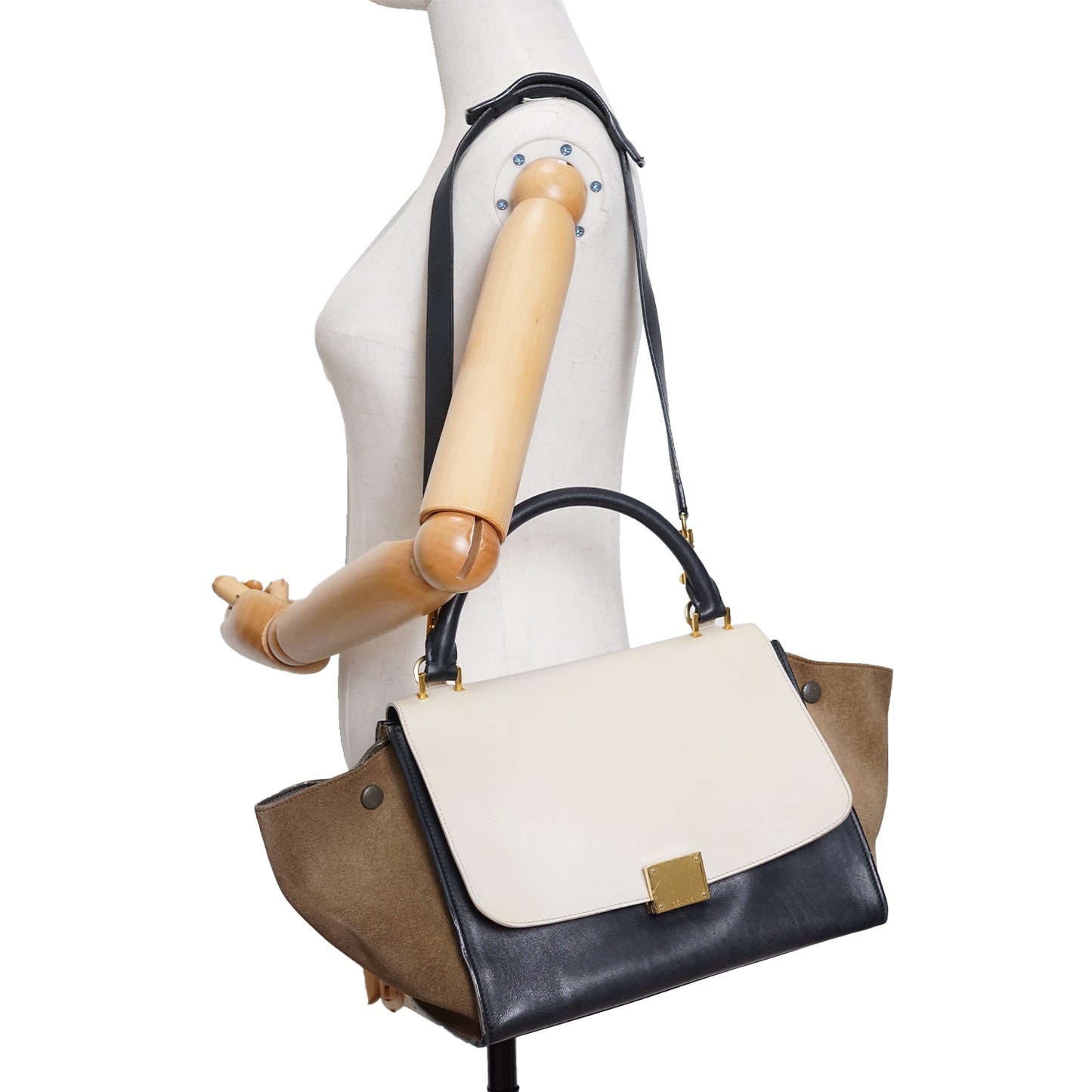 2way Tricolor Trapeze Bag