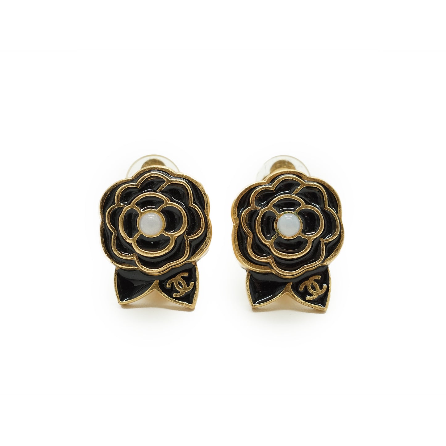 CC Camellia Clip-on Earrings