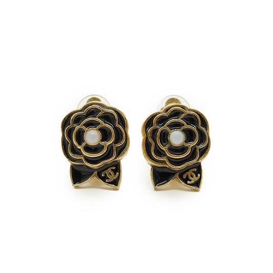 CC Camellia Clip-on Earrings
