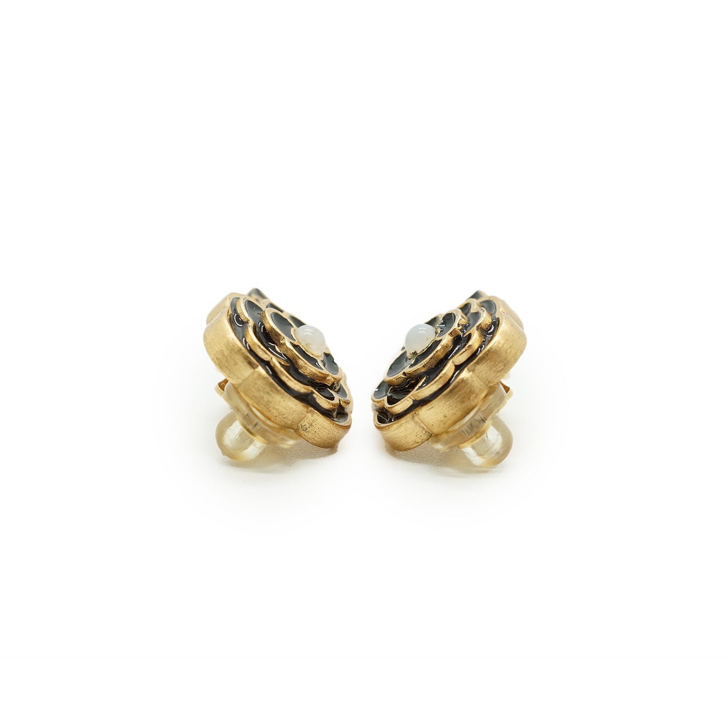 CC Camellia Clip-on Earrings