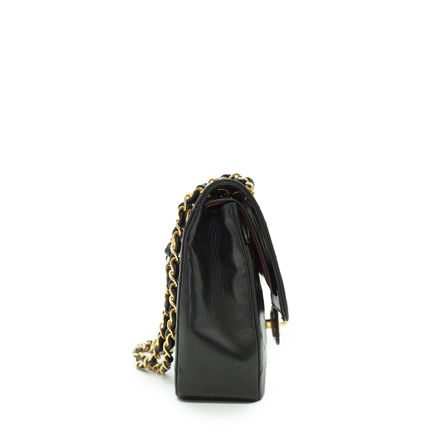 Double Flap Matelasse 25 Lambskin Chain Shoulder Bag