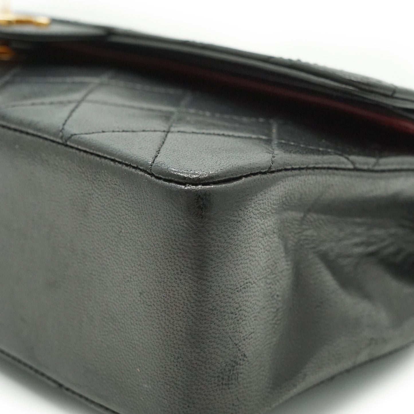 Double Flap Matelasse 25 Lambskin Chain Shoulder Bag