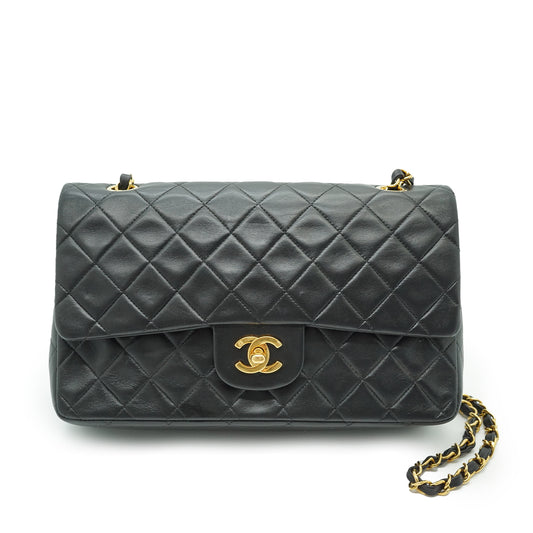 Double Flap Matelasse 25 Lambskin Chain Shoulder Bag