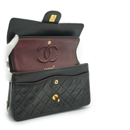 Double Flap Matelasse 25 Lambskin Chain Shoulder Bag