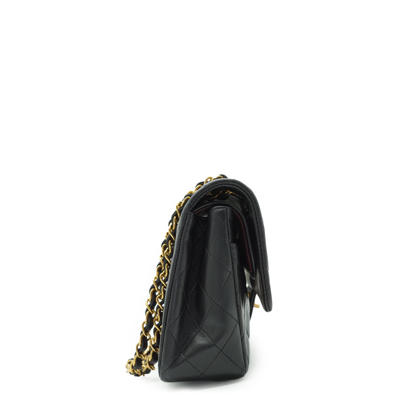 Double Flap Matelasse 25 Lambskin Chain Shoulder Bag