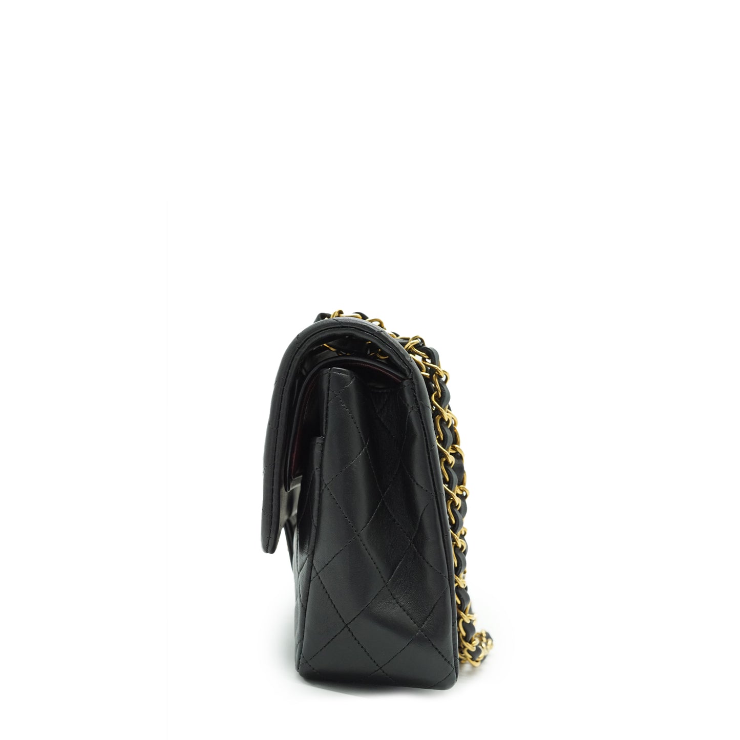 Double Flap Matelasse 25 Lambskin Chain Shoulder Bag