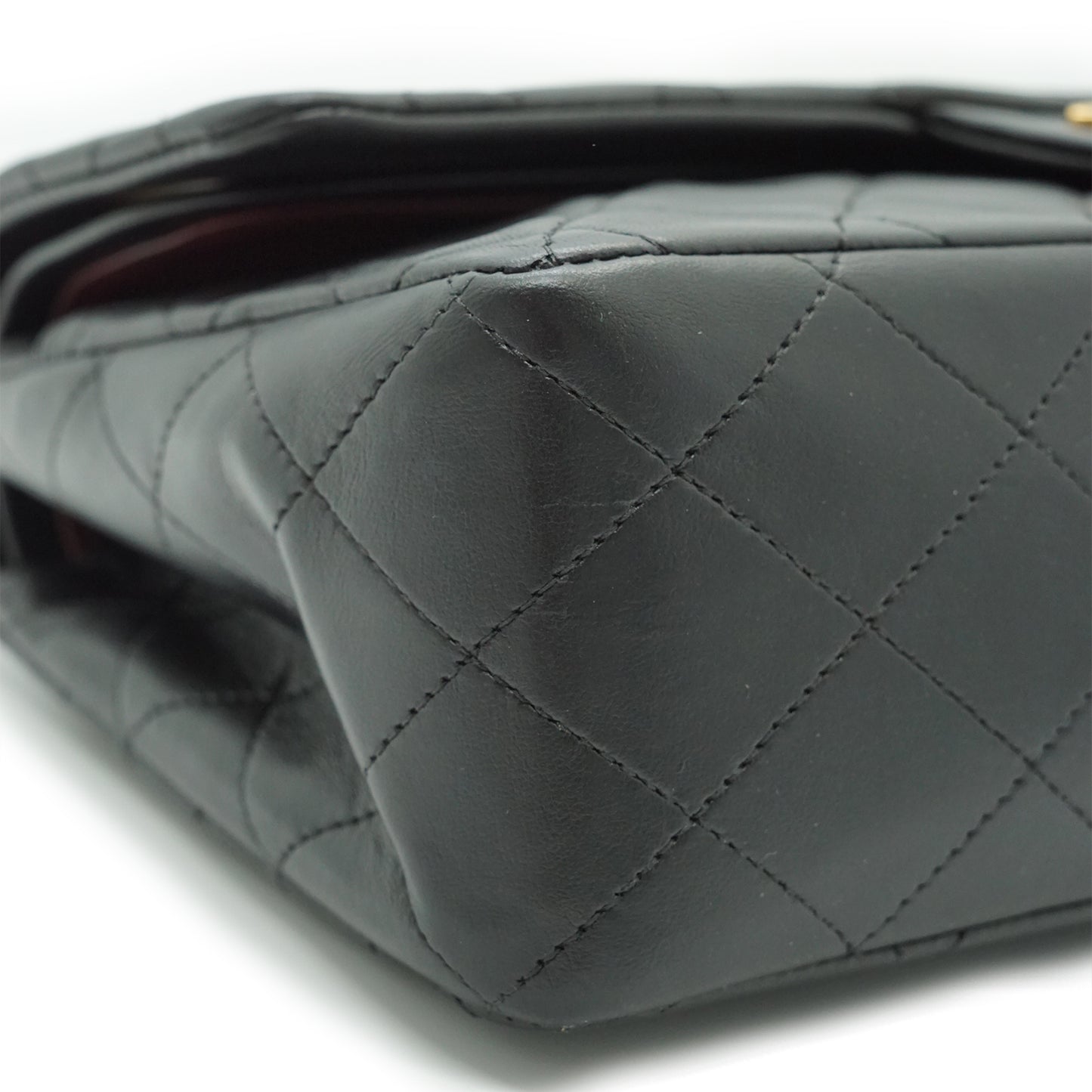 Double Flap Matelasse 25 Lambskin Chain Shoulder Bag