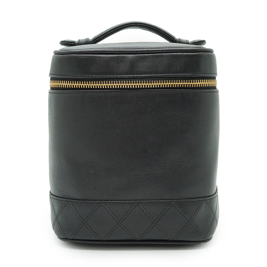 Vintage Lambskin Bicolor Vanity Bag