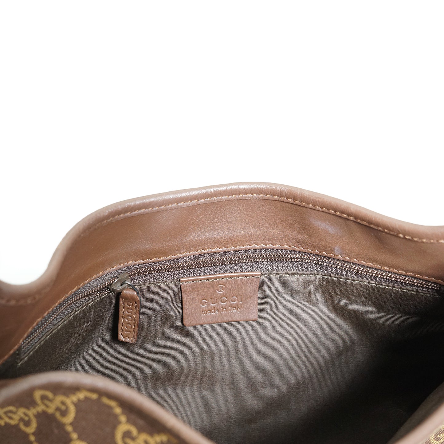 Vintage GG Canvas Leather Jackie Shoulder Bag