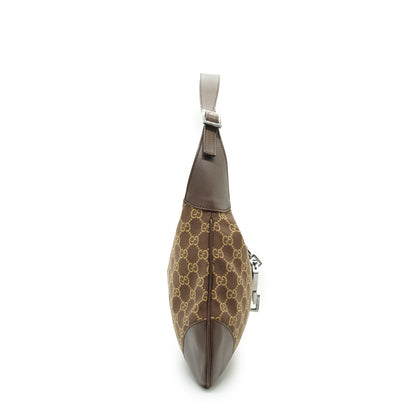 Vintage GG Canvas Leather Jackie Shoulder Bag