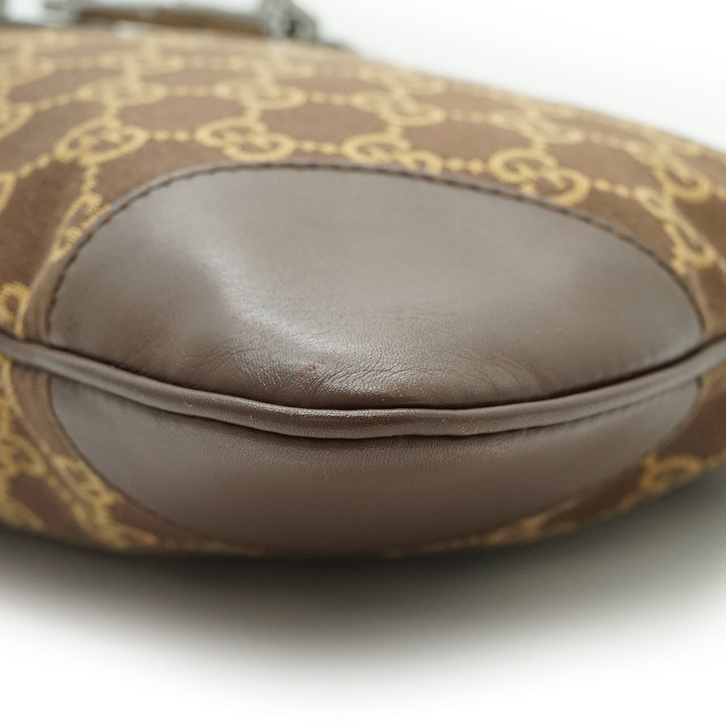 Vintage GG Canvas Leather Jackie Shoulder Bag