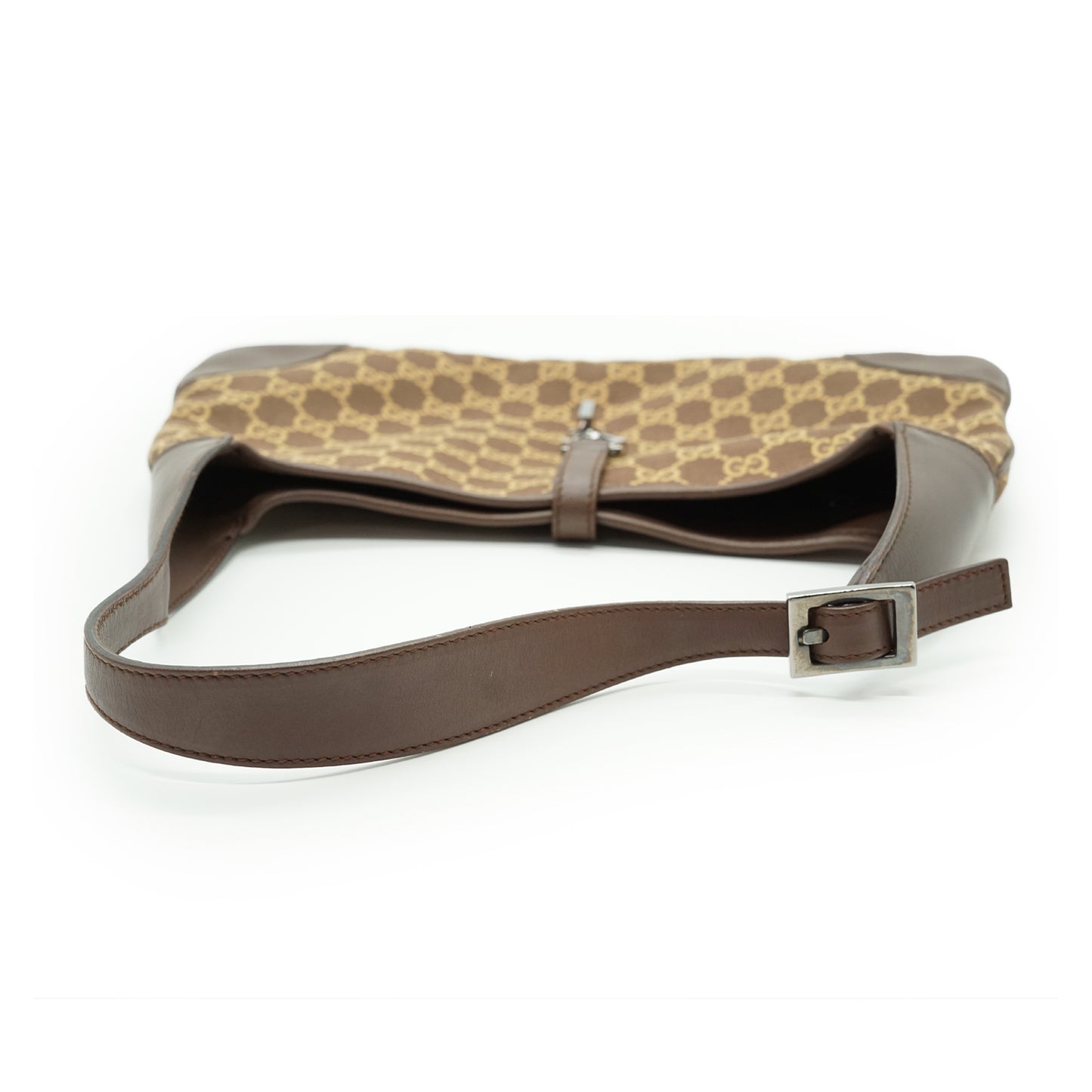 Vintage GG Canvas Leather Jackie Shoulder Bag