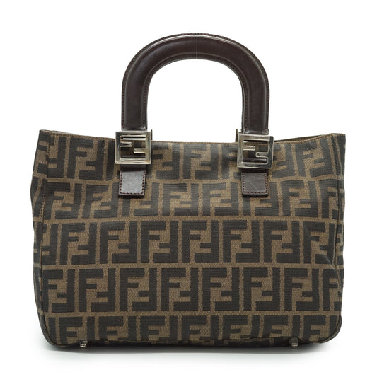 Zucca Nylon Top Handle Tote