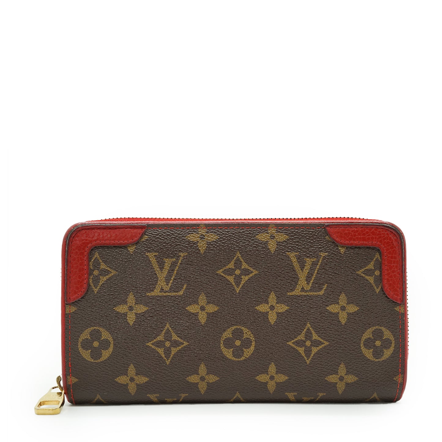 Monogram Zippy Wallet Retiro Cherry Red