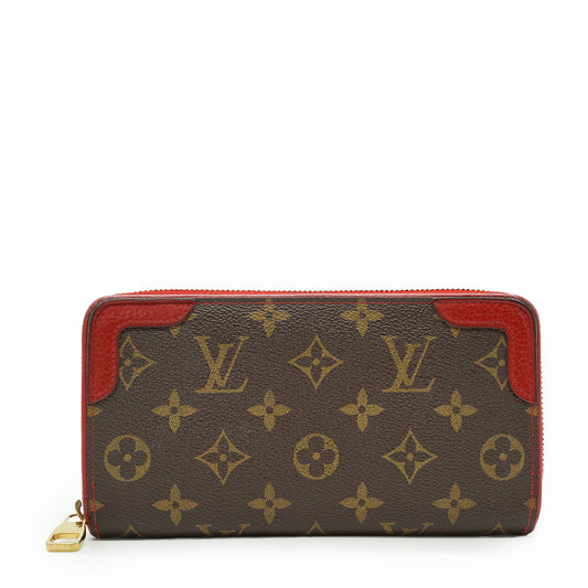 Monogram Zippy Wallet Retiro Cherry Red