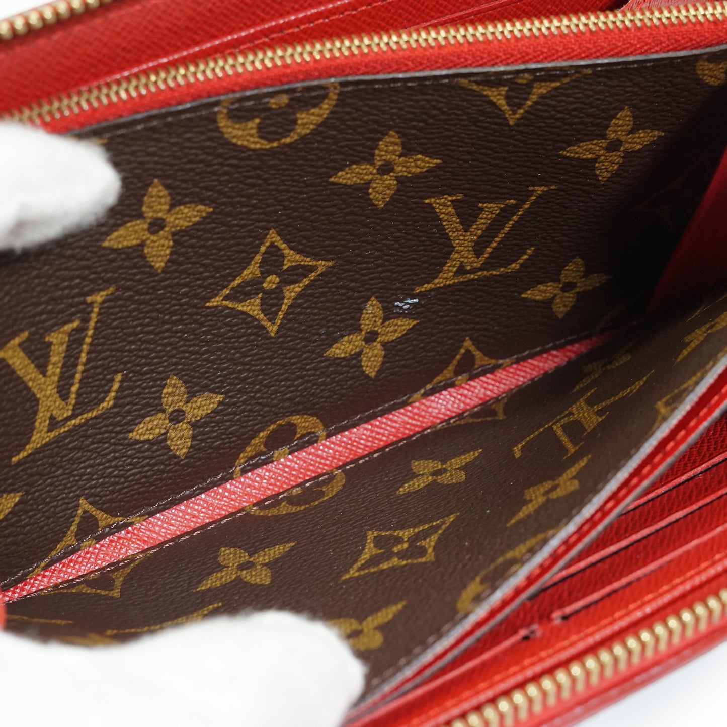 Monogram Zippy Wallet Retiro Cherry Red