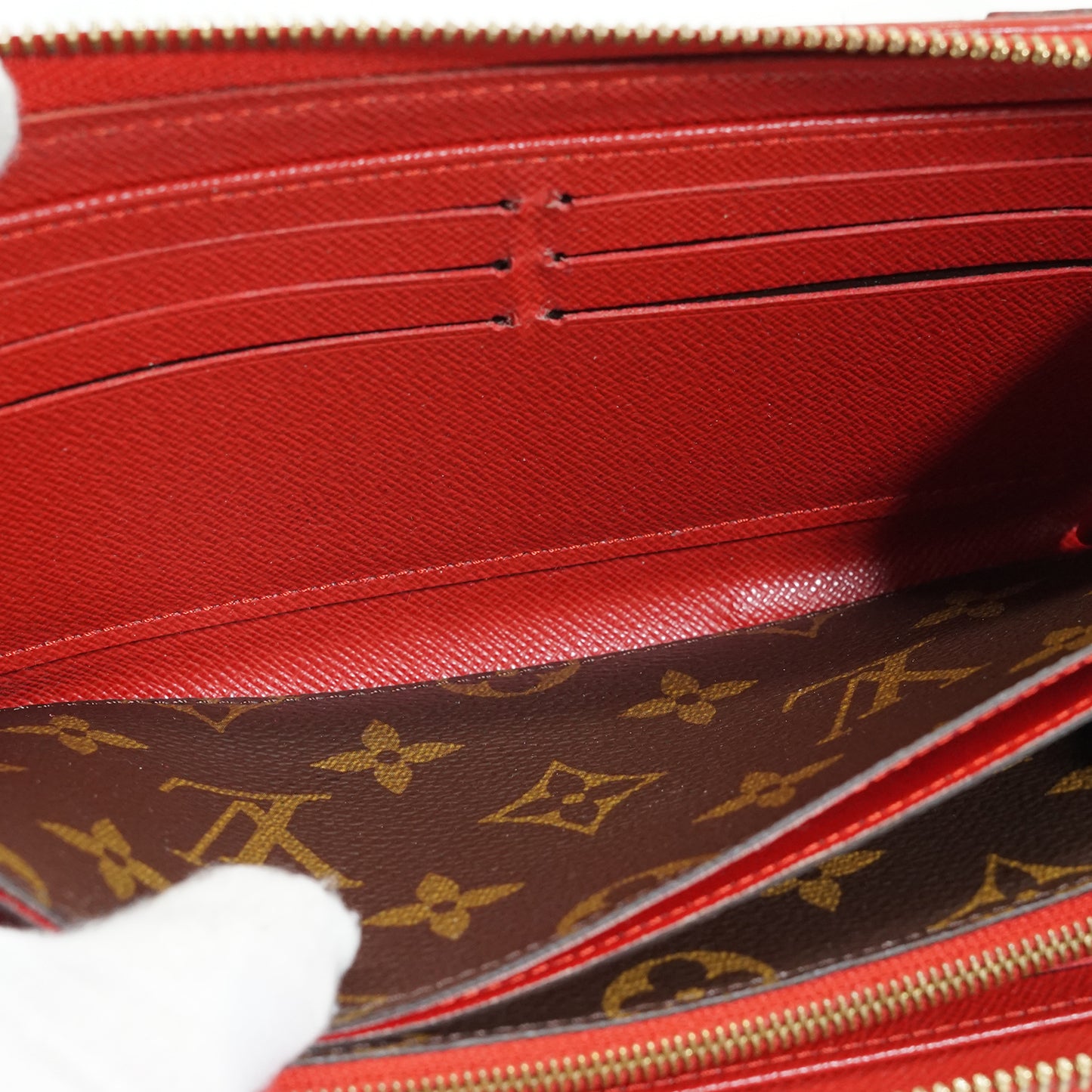 Monogram Zippy Wallet Retiro Cherry Red