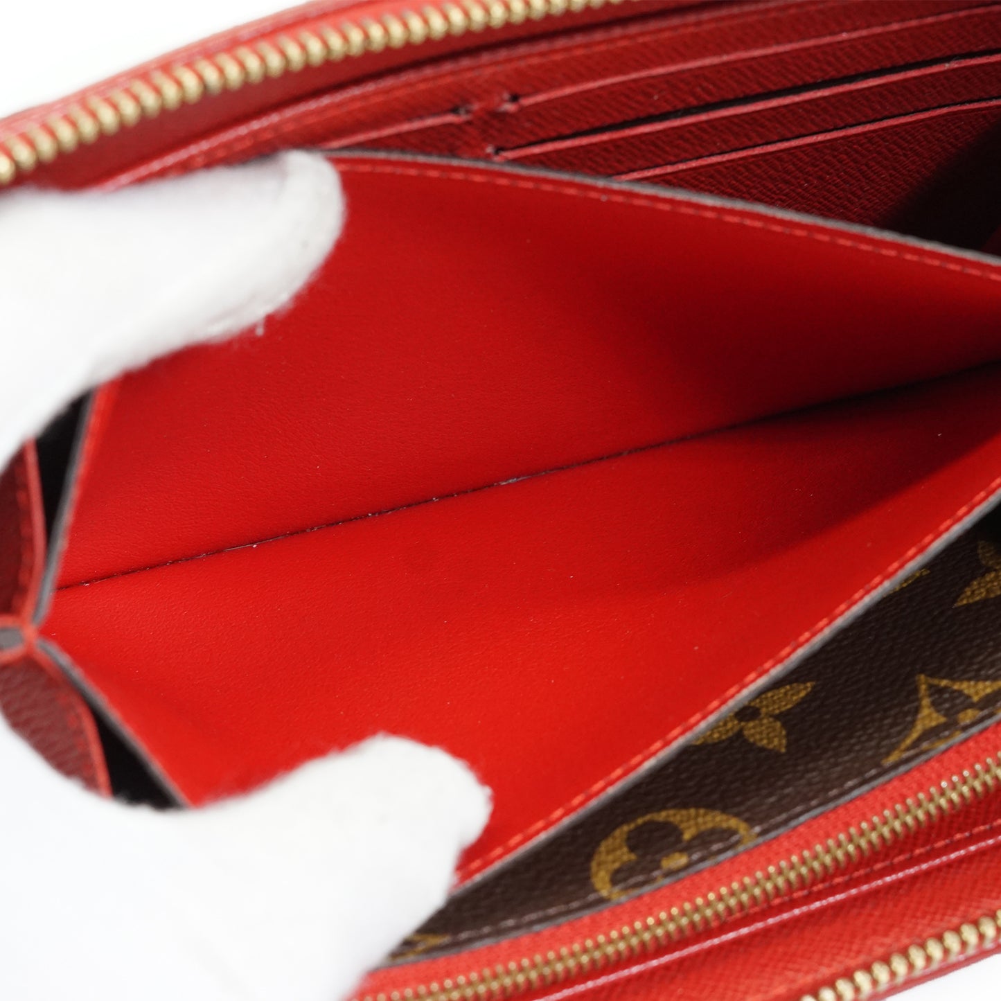 Monogram Zippy Wallet Retiro Cherry Red