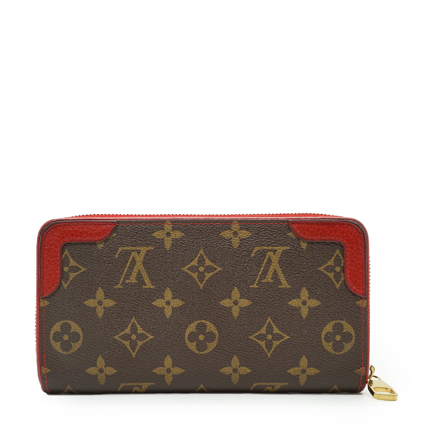 Monogram Zippy Wallet Retiro Cherry Red