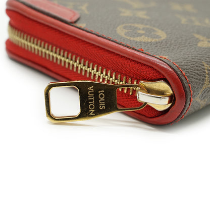Monogram Zippy Wallet Retiro Cherry Red