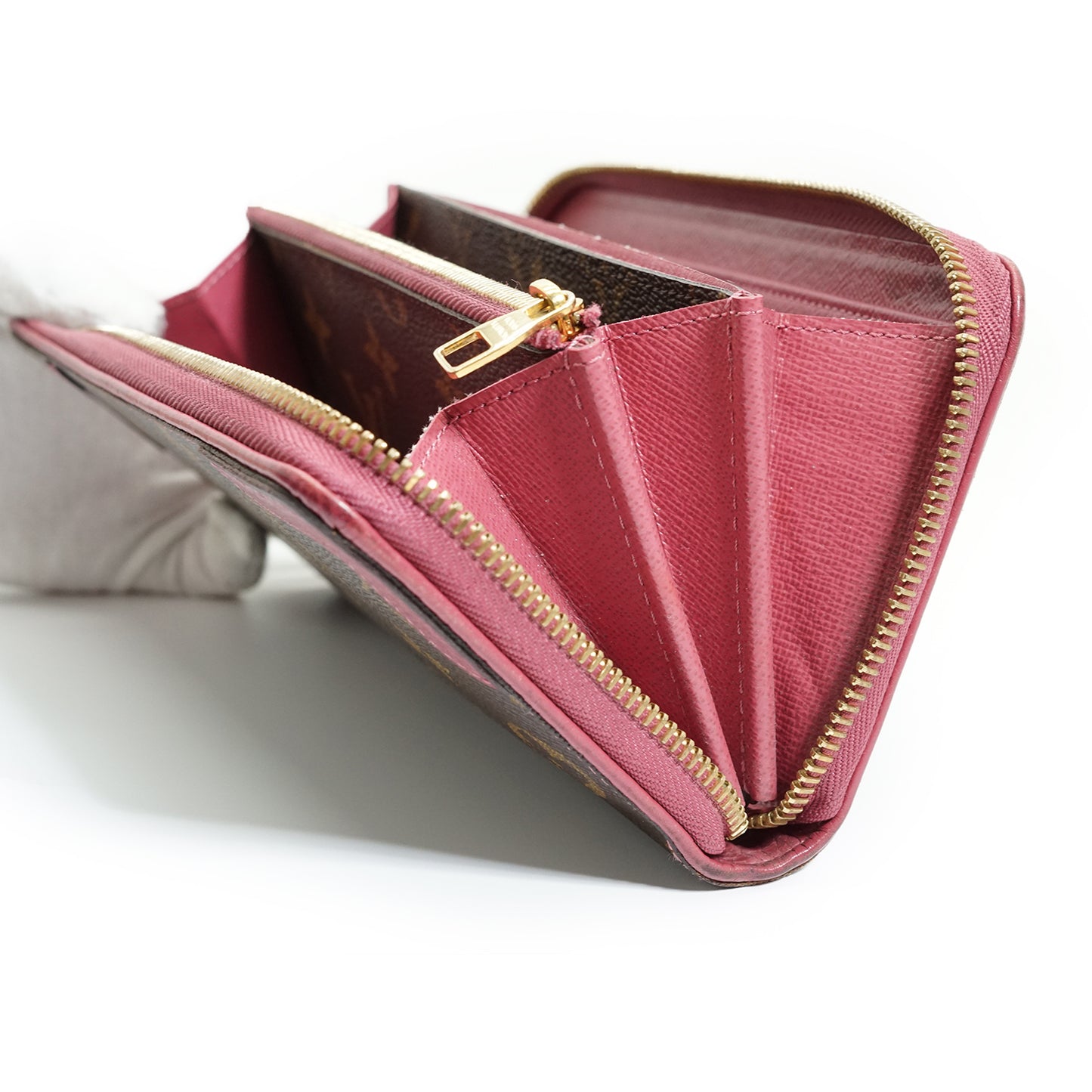 Monogram Zippy Wallet Retiro Rose Bruyere