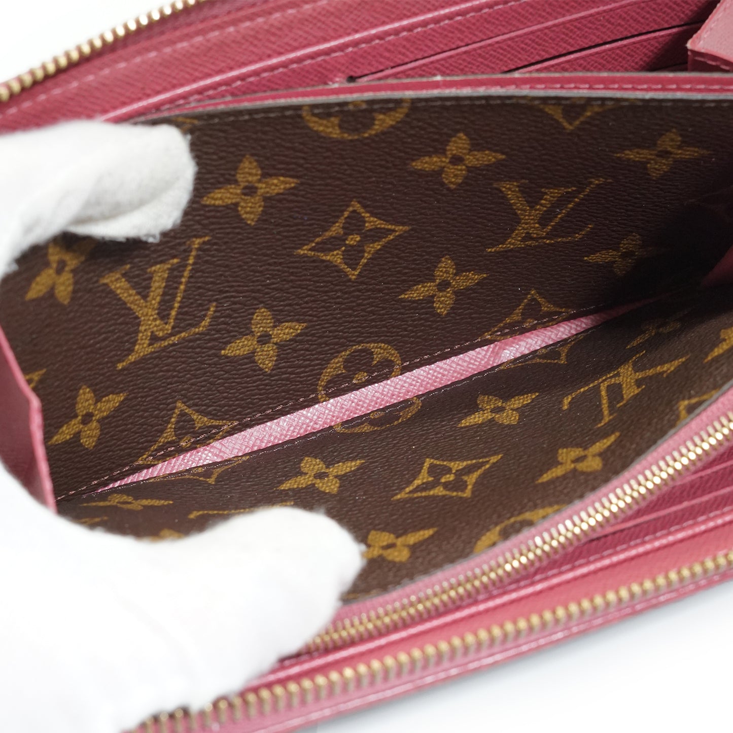 Monogram Zippy Wallet Retiro Rose Bruyere