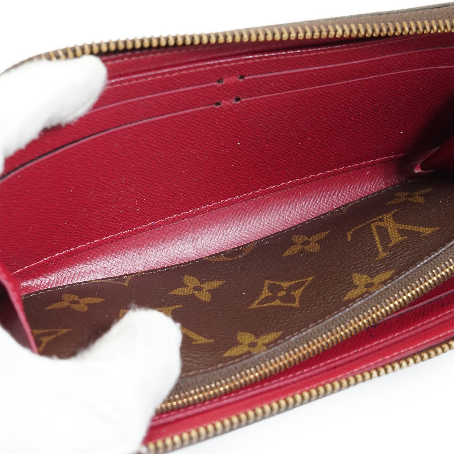 Monogram Portefeuille Clemence Fuchsia