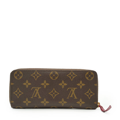 Monogram Portefeuille Clemence Fuchsia