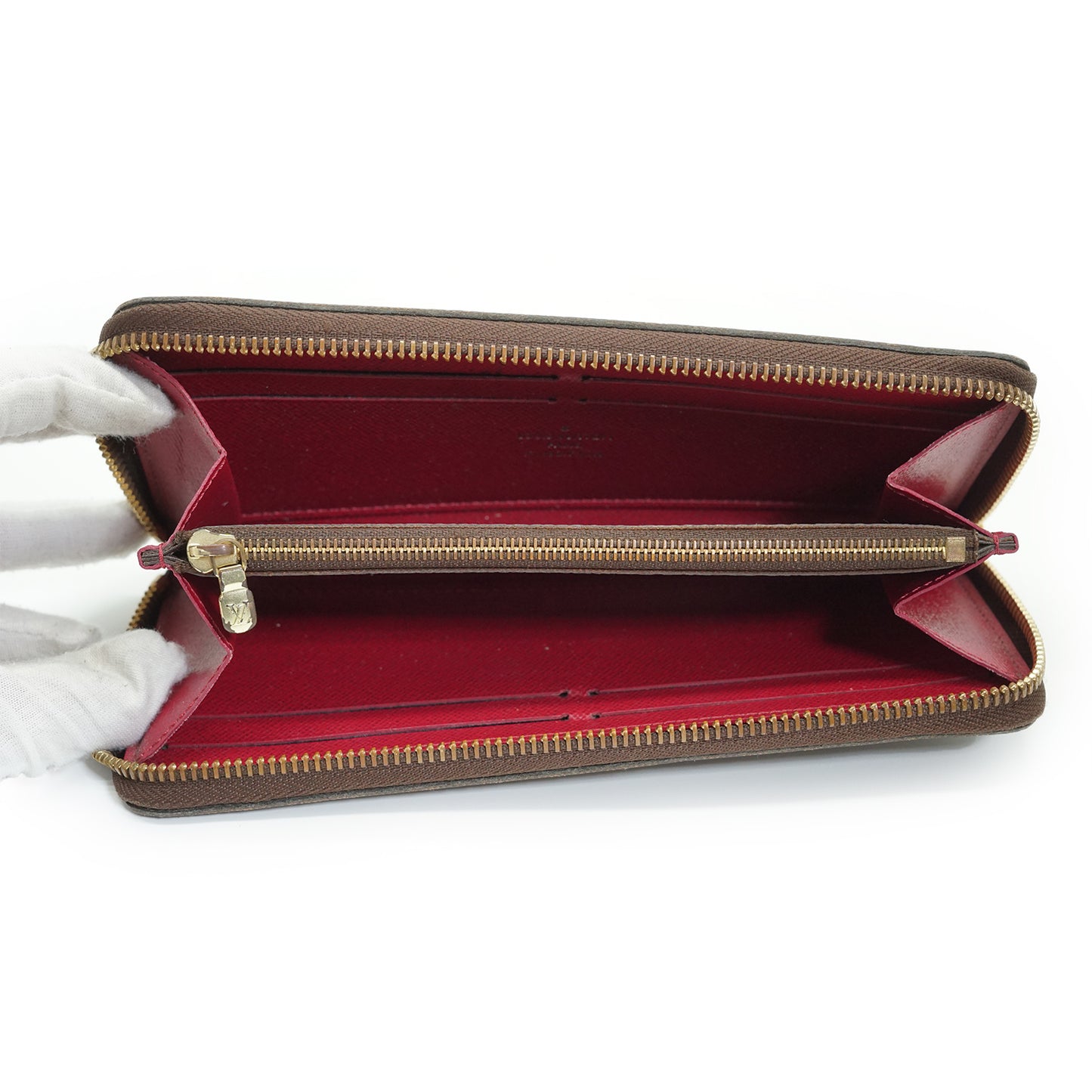 Monogram Portefeuille Clemence Fuchsia