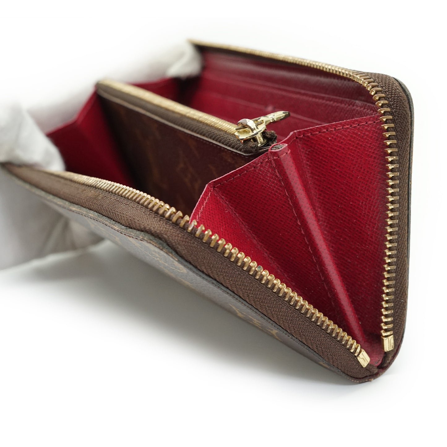 Monogram Portefeuille Clemence Fuchsia