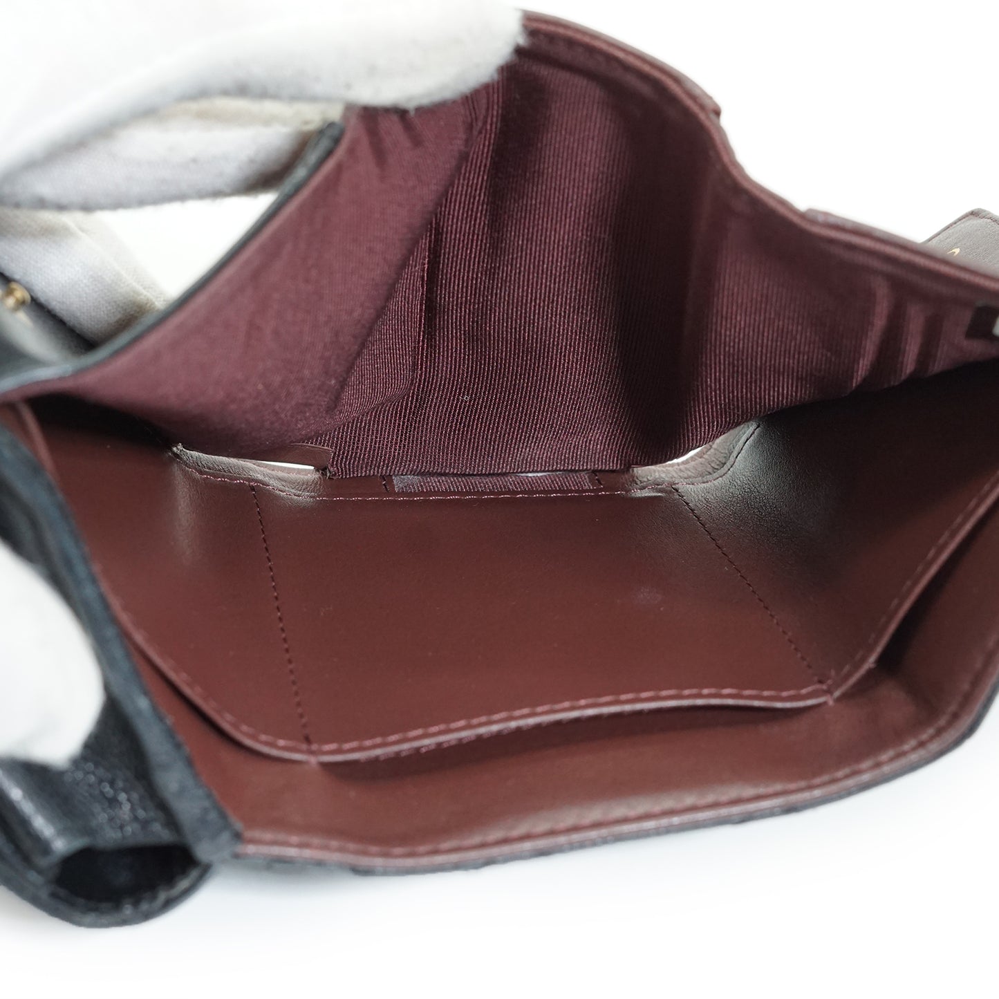 Caviar Matelasse Timeless Classique Compact Trifold Wallet
