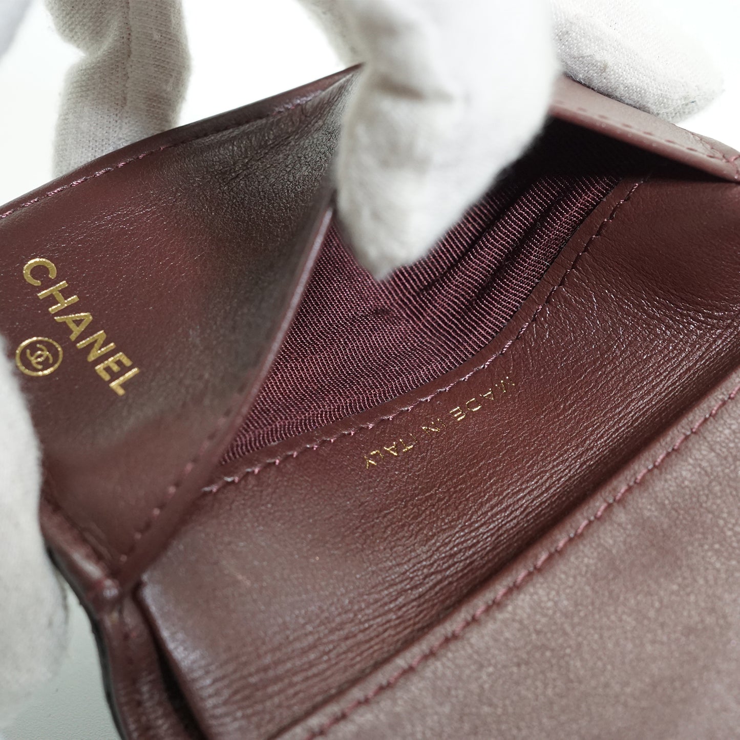 Caviar Matelasse Timeless Classique Compact Trifold Wallet